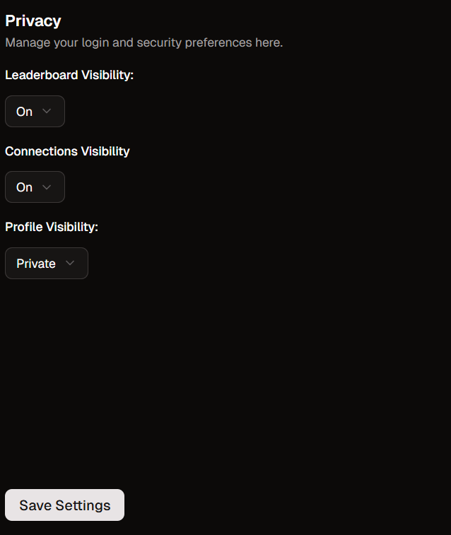 Privacy Options